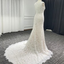 O-Neck Sleeveless Wedding Dresses Shining Tulle Bridal Gowns Length Backless