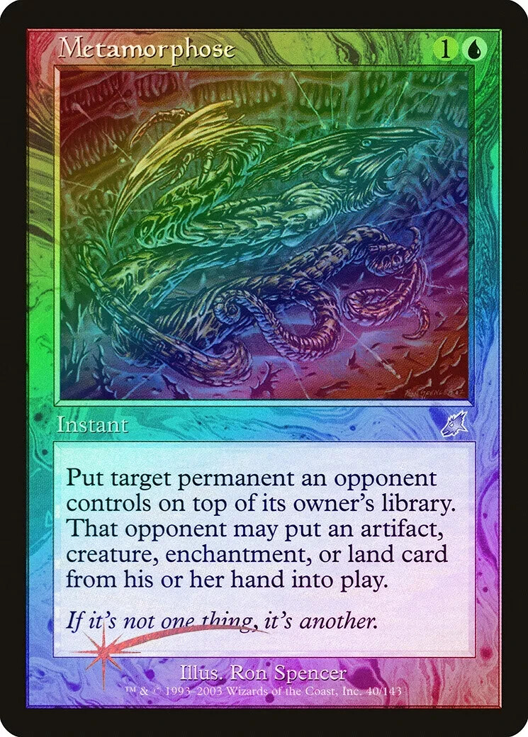 Magic the Gathering METAMORPHOSE #40/143 Scourge Blue Foil 2003 Un-common NM