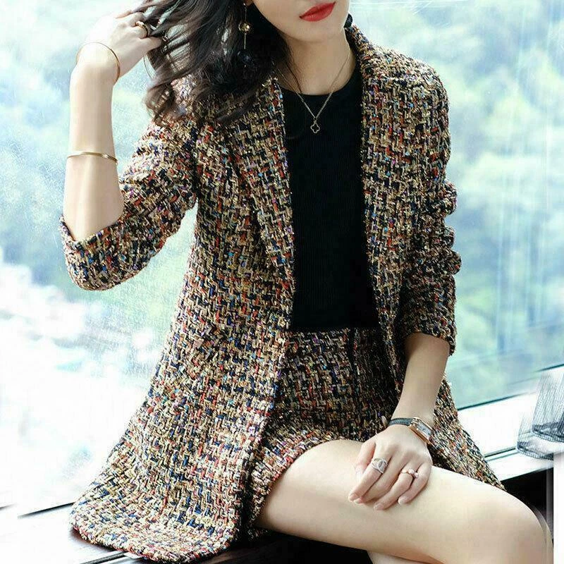 Womens tweed clearance suit jacket
