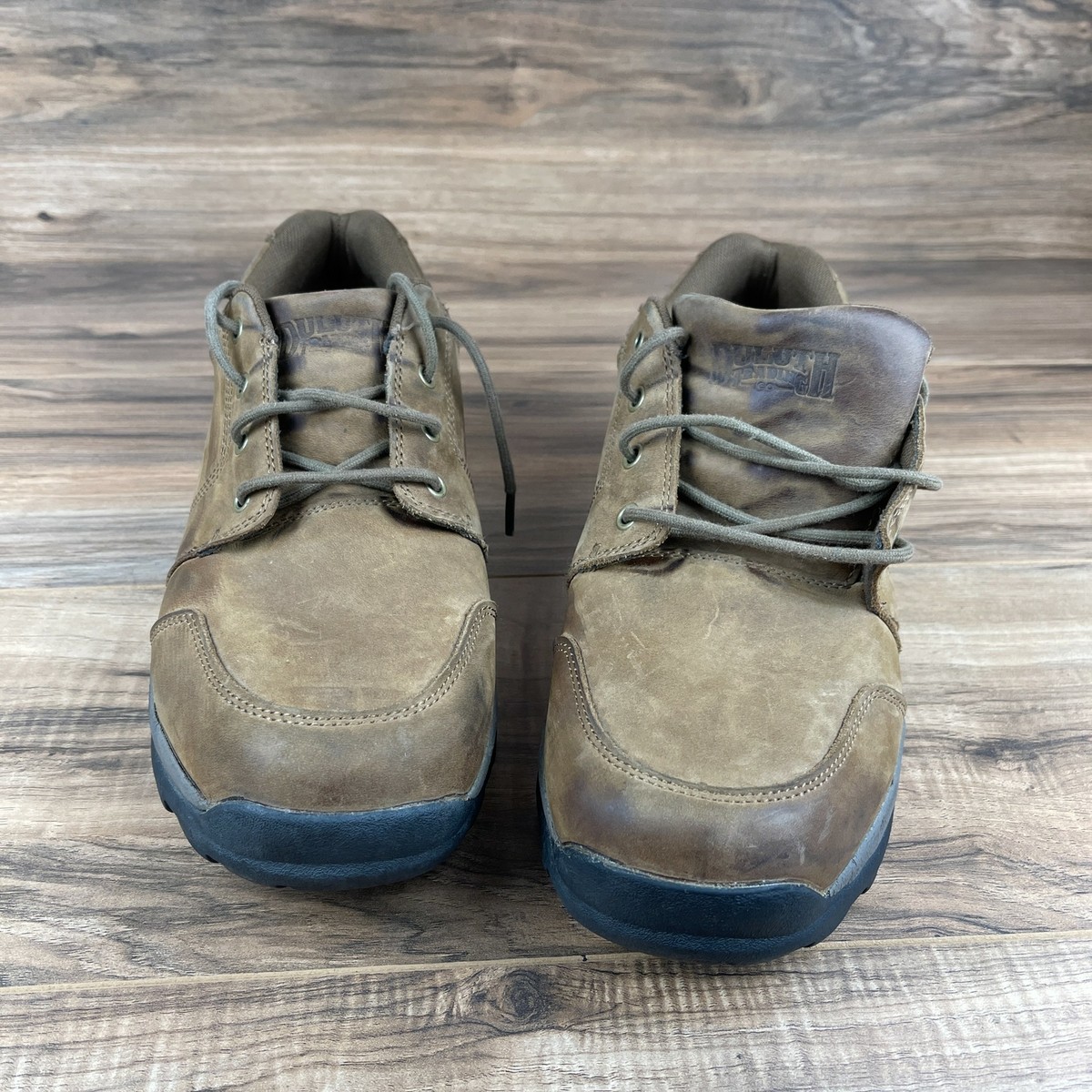 Duluth Trading Co Mens Wild Boar 61512 Oxford Leather Shoes Size 9M Brown AN GDD Duluth Trading Co 61512 Men Brown Wild Boar Oxford Leather  main image 2