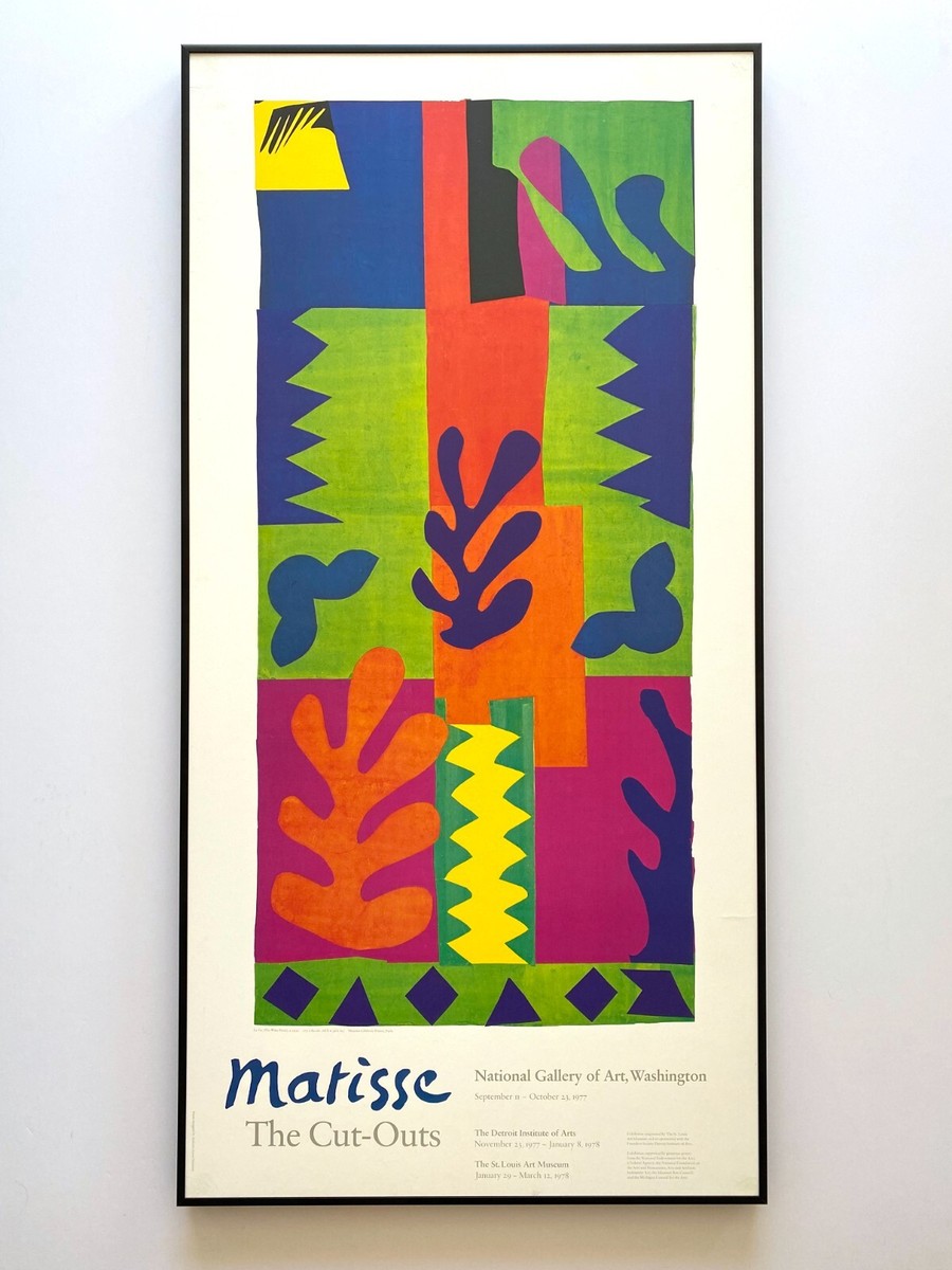 HENRI MATISSE RARE 1977 LITHOGRAPH PRINT FRAMED EXHIBITION