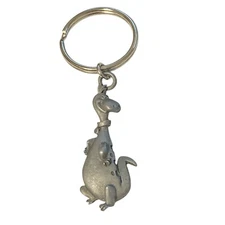 Vintage Flintstones Dino Dinosaur Keychain Keyring Looney Tunes Warner Bros.