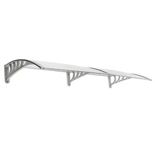 Household Application Door & Window Rain Cover Eaves Canopy Silver &Gray Bracket