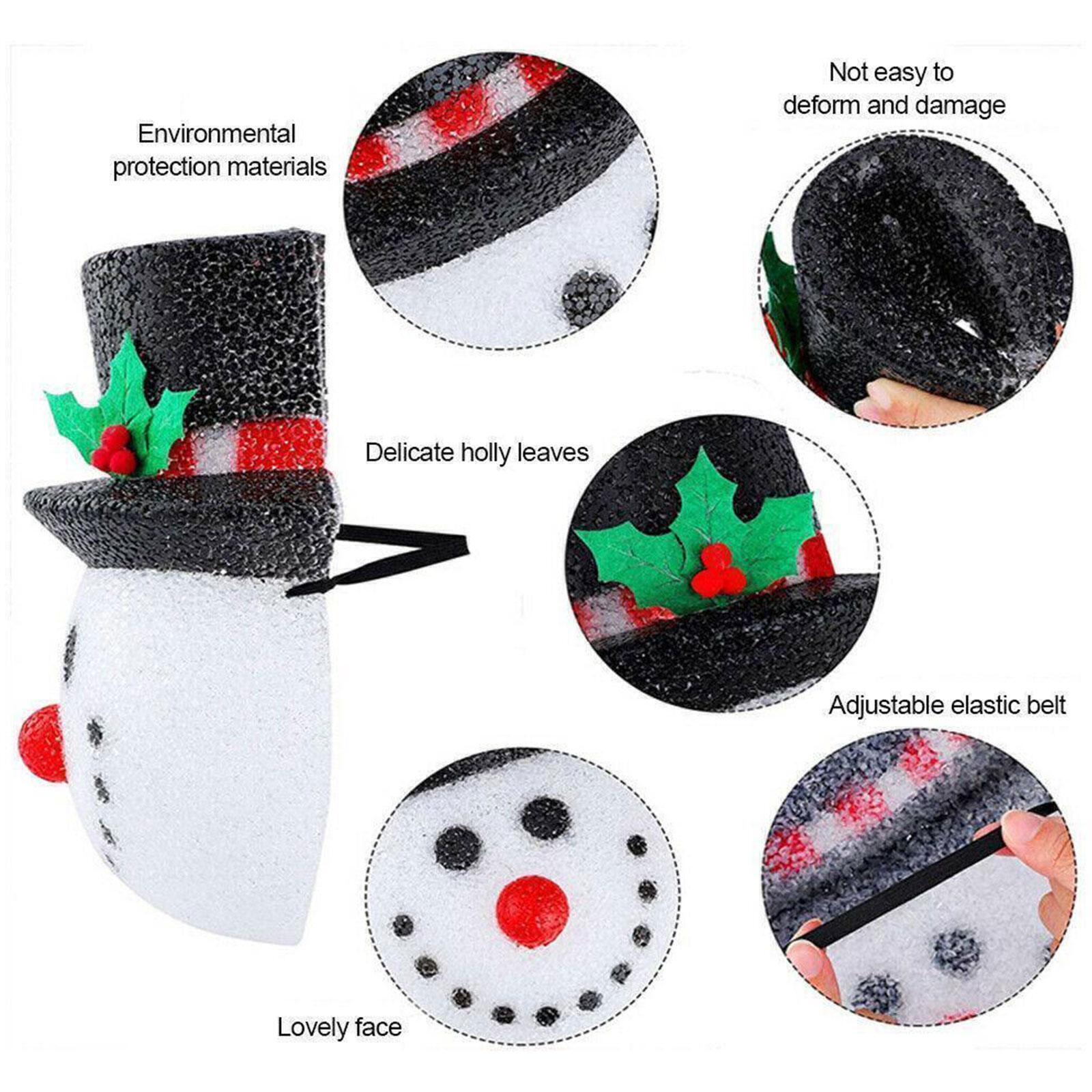 Christmas Porch Light Cover Outdoor Snowman Covers Holiday Lamp Post Xmas Decor eBay