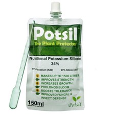 Potsil Liquid Silica, silicon Potassium Silicate. 150ml. Make up to 1500 litres