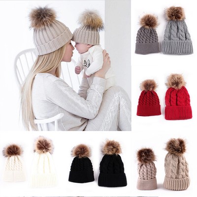 ski hats with pom poms