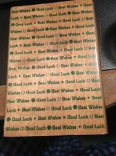 Shamrock Stamp Best Wishes Good Luck Wood Rubber Craft