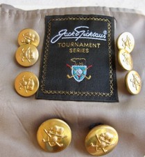 Jack Nicklaus Tournament Blazer Replacement 8 Waterbury Buttons Golden Bear Golf
