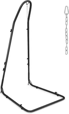 Giantex Hammock Stand for Outside, Heavy-duty Metal Swing Stand with Safety Hook