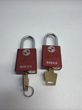 American Lock Padlock 2782D1 Series 1100 - RED personal Safety LOTO 🔥2 Locks