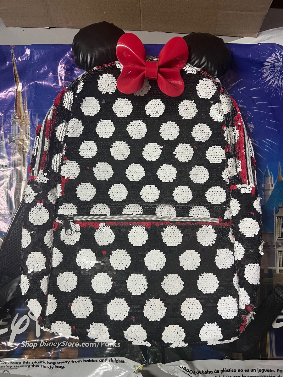 Disney Parks Minnie Mouse Polka Dots Bow Sequins Full Size  display picture 1