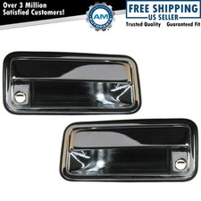 Juego de pares de manijas de puerta exterior exterior delanteras cromadas para camioneta Chevy GMC