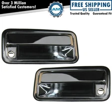 Chrome Front Outer Exterior Outside Door Handle Pair Set for Chevy GMC Truck