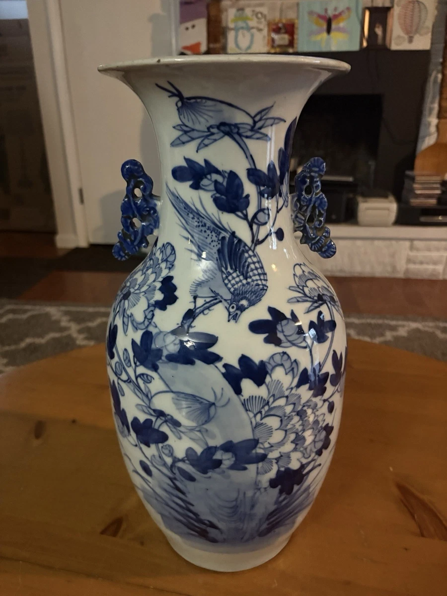 陶瓷蓝色1900-1940 中国古董花瓶| eBay