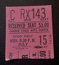 1974 James Taylor Concert Ticket Stub 7/15/74 / Make Offer