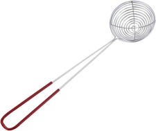 Stainless Steel Pea Strainer Draining Scoop Wire Bean Vegetable with Long Handle