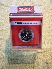 Vintage Mallory 29707 Vacuum Gauge 2-116 Mechanical Nos Sealed Us Vintage Mallory 29707 Vacuum Gauge 2-116 Mechanical Nos Sealed Us