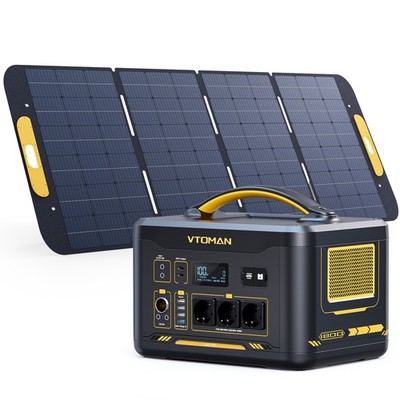 VTOMAN 2200W/1500W Tragbare Powerstation 1548Wh Solargenerator LiFePO4 Camping 