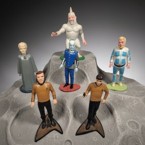 Lot of 6 Star Trek TOS PVC Figures by Hamilton 1991 Kirk Chekov Mugatu Talosian