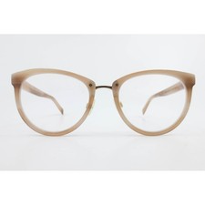 Warby Parker Tansley 6669 Eyeglasses Tan Beige Cat Eye Frames 52-19-142 Italy