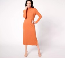 Women with Control Regular Finespun Jersey Tummy Control Midi Dress Crisp Foliag