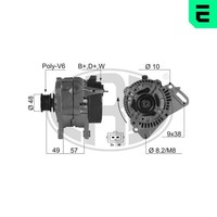 ERA Lichtmaschine Generator Lima 210030A FüR VW 14V Golf 3 1H1 Variant 1H5 B3 B4