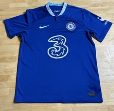 Nike Chelsea FC 22/23 Stadium Home Soccer Jersey # 5 Enzo Rush Blue Med
