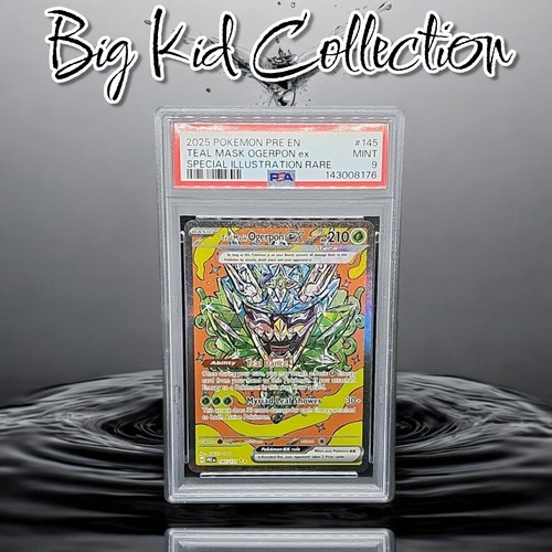 Teal Mask Ogerpon ex graded PSA 9 for sale on eBay
