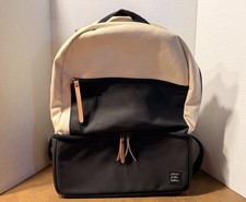 Petunia Pickle Bottom Axis Black-Beige Backpack Diaper Bag