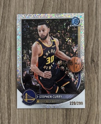 2025/26 Bowman Chrome Stephen Curry Speckle Refractor /299 Warriors BCV-115