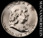 1956 Franklin Half Dollar- FBL- Choice Gem Brilliant Unc+++ Luster #K588
