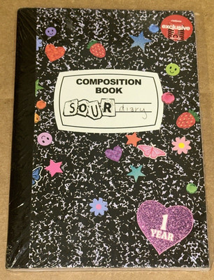 Olivia Rodrigo SOUR Anniversary Zine Journal CD Sticker Bundle Sealed New 1 Year