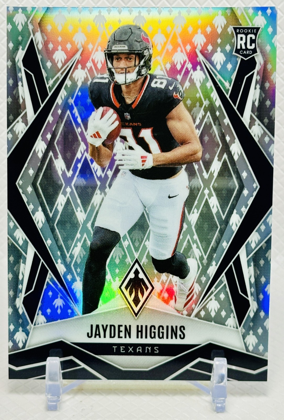2025 Panini Phoenix Jayden Higgins /149 SILVER PHOENIX #180 ROOKIE RC Texans