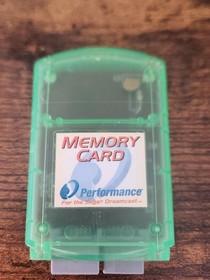 Sega Dreamcast Performance Memory Card P-20-316W Tested & Working 