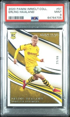 2020 Panini Immaculate Erling Haaland Rookie RC /99 PSA 9 Dortmund Man City