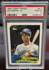 1989 KEN GRIFFEY JR TOPPS TRADED ROOKIE PSA 10  MARINERS 50-50? (237)
