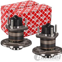 2X febi bilstein RADLAGER-SATZ Hinten Beidseitig Passend FÜR Opel Astra Combo