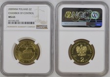 POLEN  2 Zl.  90 J. Oberster Rechnungshof von 2009 MW in NGC MS 65  LM-117