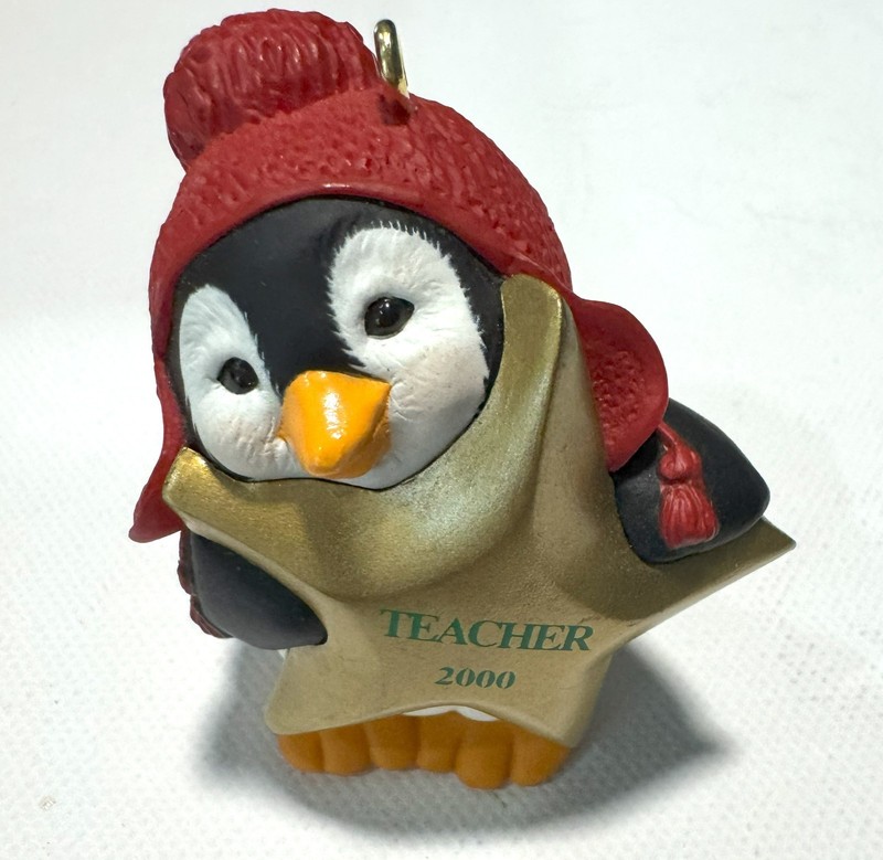 Hallmark Keepsake Ornament- Gold-Star Teacher 2000