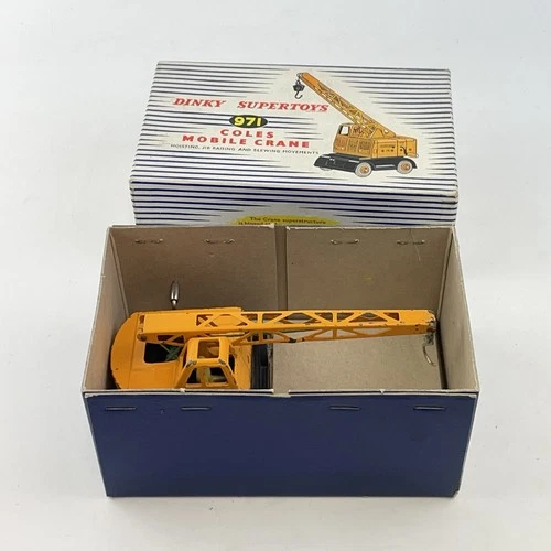 Vintage Boxed Dinky Supertoys No. 971 Coles Mobile Crane Yellow