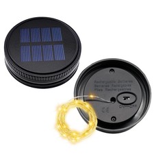 2 Pack Solar Light Replacement Top, Replacement Solar Light Parts for Mason J...