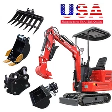 1.4Ton Mini Excavator Hydraulic Digger Kubota Engine with Attachment Quick Hitch