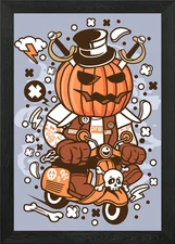 Cartoon Illustration 350 Framed Wall Art Poster Canvas Print Picture