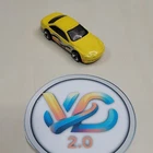 Hot Wheels Mazda MX-6 Diecast Car 1:64 Scale Yellow 1992 Mattel Vintage JDM