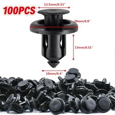 100pcs For Honda Bumper Clips Retainer 10mm Hood Fender Push Rivets Fasteners 100pcs For Honda Bumper Clips Retainer 10mm Hood Fender Push Rivets Fasteners