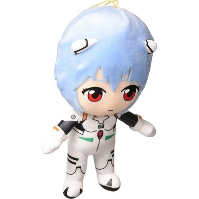 Neon Genesis Evangelion Rei Plugsuit 8'' Plush Doll AUTHENTIC Licensed NEW!