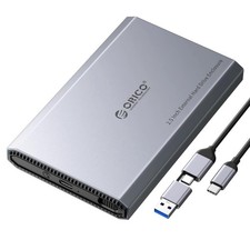 Aluminum USB C Hard Drive Enclosure for 2.5 Inch SATA SSD/HDD, USB 3.2 GEN 2 ...