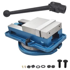 6" Lockdown Milling Bench Vise Machine Vise With 360° Swiveling Base Lock Vice
