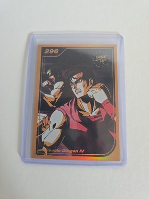 Double Dragon IV Gold Trading Art Limited Run Trading Card# 296 Gold Holo