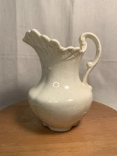 1970’s Embossed Ceramic Cottagecore Farmhouse Pitcher (no Basin)